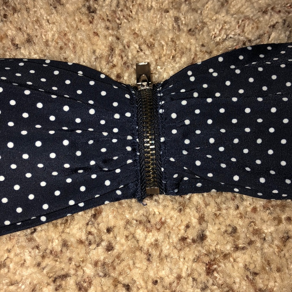Polka Dot Strapless Bikini Top - Picture 2 of 4